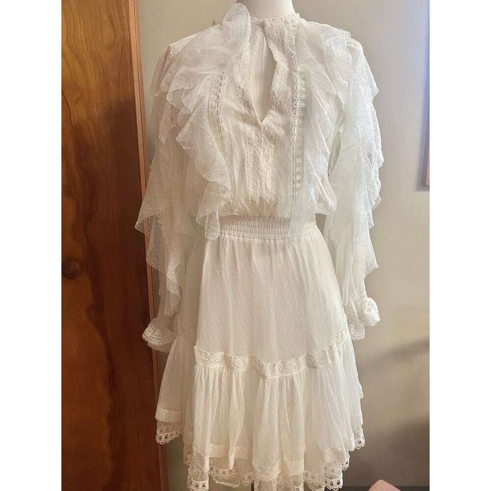 Spell Grace Tulle Mini Dress White Ivory Wedding Bridal Boho